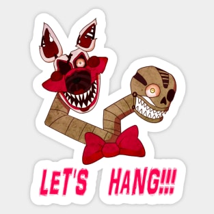 Nightmare Mangle- Let's Hang! Sticker
